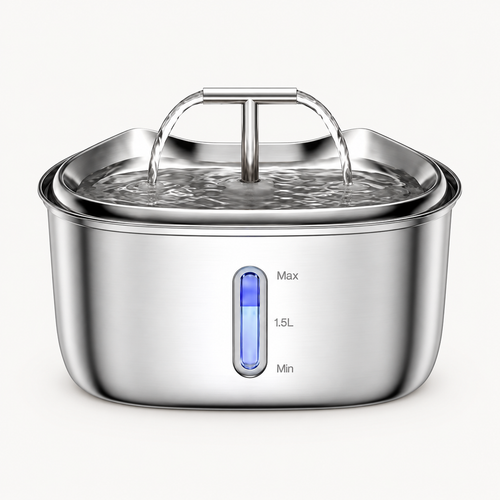 2.5L Stainless Steel Pet Water Fountain - K15
