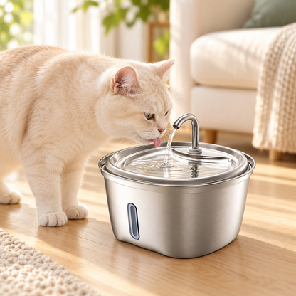 3.5L Stainless Steel Pet Water Fountain - D90