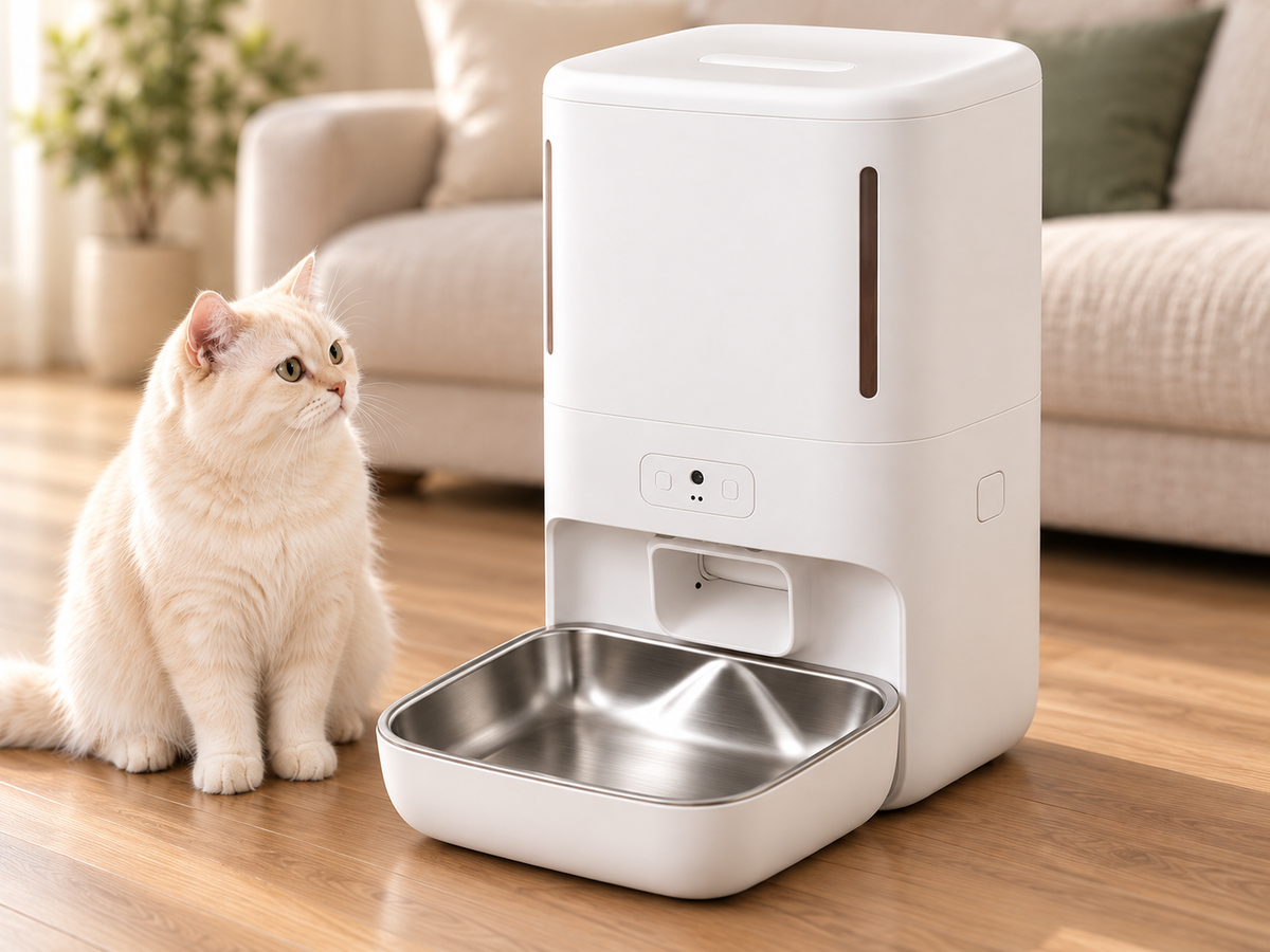 5.5L Dual-Compartment Camera Pet Feeder - V56